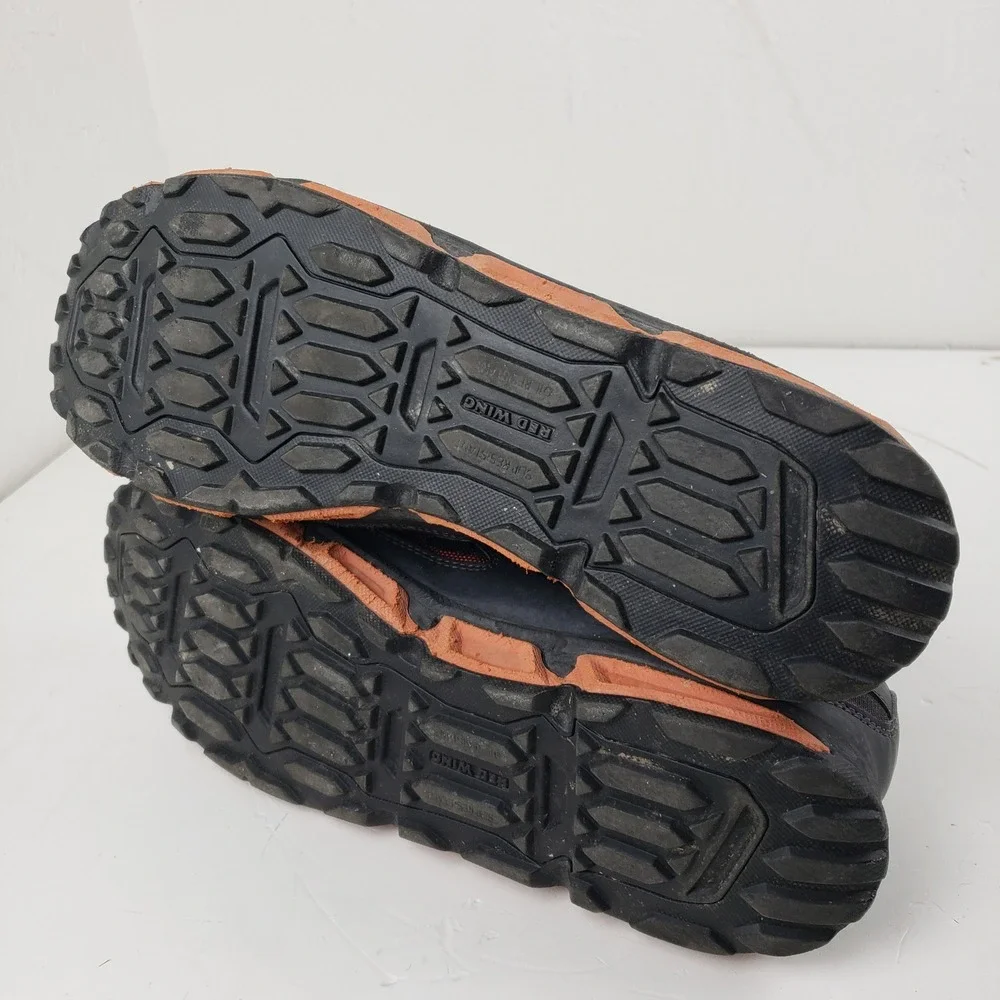 Red Wing Athletics 6338 Mens 12 D Black Red Safety Toe Work Shoes
